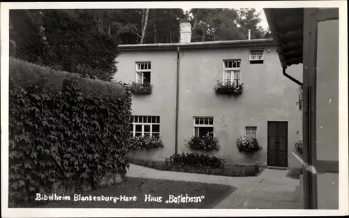 Ak Blankenburg am Harz, Bibelheim, Haus Bethlehem