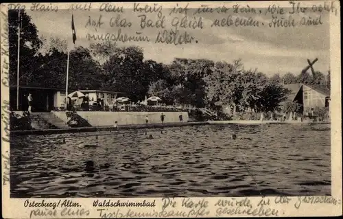 Ak Osterburg in der Altmark, Waldschwimmbad