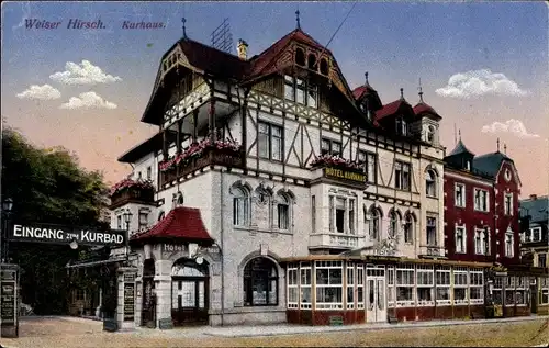 Ak Dresden Weißer Hirsch, Kurhaus