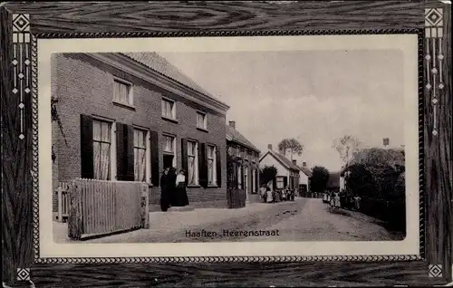 Präge Passepartout Ak Haaften Gelderland, Heerenstraat