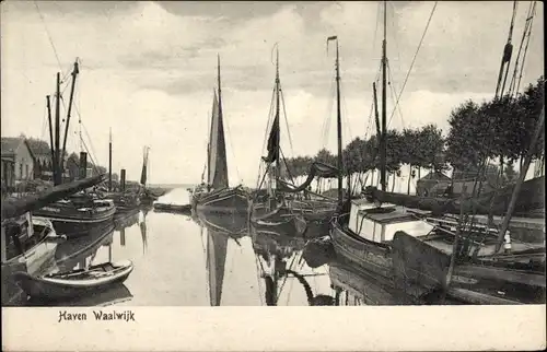 Ak Waalwijk Nordbrabant Niederlande, Hafen