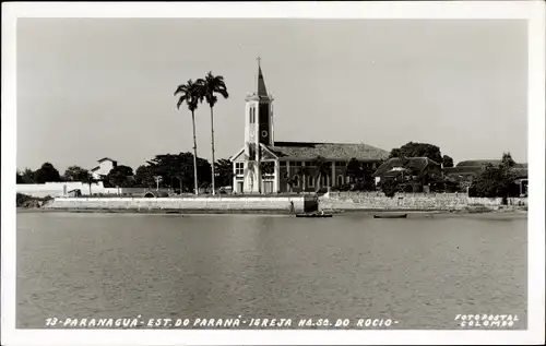 Ak Paranaguá Brasilien, Est. do Parana, Igreja Na.Sa. do Rocio