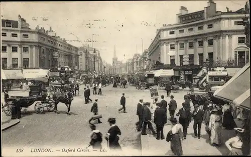 Ak London City England, Oxford Circus