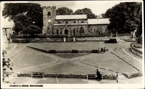 Ak Whickham Tyne and Wear England, Church und Green