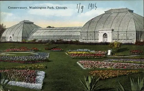 Ak Chicago Illinois, Konservatorium, Washington Park