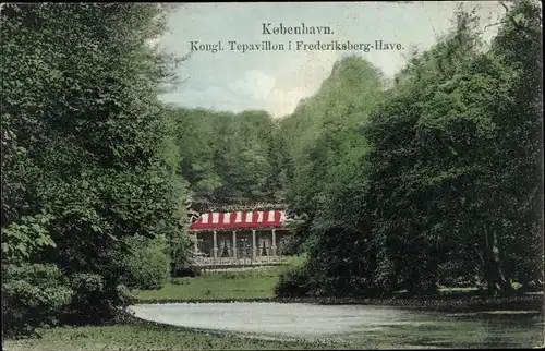 Ak København Kopenhagen Dänemark, Tepavillon, Frederiksberg-Have