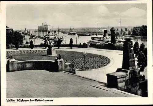 Ak Szczecin Stettin Pommern, Hakenterrasse