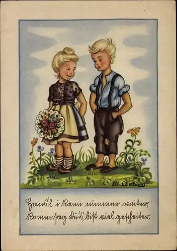 Künstler Ak Ebeling, Hans i kann nimmer weiter, bist viel gescheiter