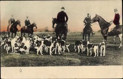 Ak Jagd, Jäger, Jagdhunde, Pferde