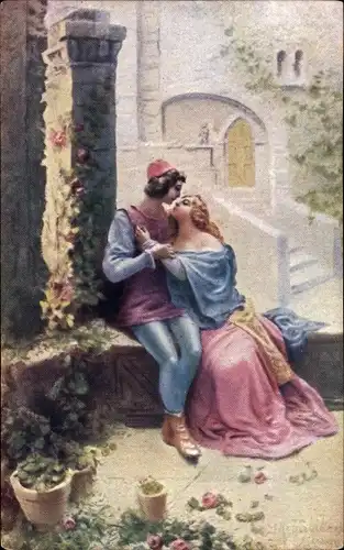 Künstler Ak Traldi, A., Romeo und Julia