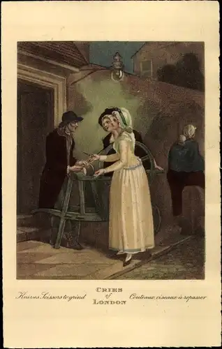 Künstler Ak London City, Stadttypen, Schleifer