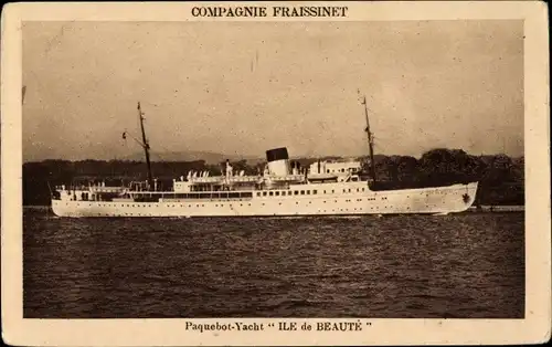 Ak Dampfer Ile de Beaute, Compagnie de Navigation Fraissinet