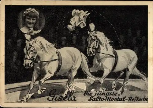 Ak Circus-Schau GmbH, Gisela, die jüngste Salto-Mortal-Reiterin
