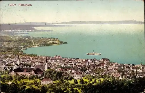 Ak Rorschach Kanton Sankt Gallen Schweiz, Panorama