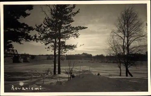 Foto Rovaniemi Lappland Finnland, Wintermotiv, Brücke