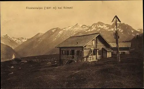 Ak Krimml in Salzburg, Filzsteinalpe, Alpenpanorama