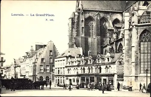 Ak Leuven Leuven Flämisch-Brabant, Grand Place