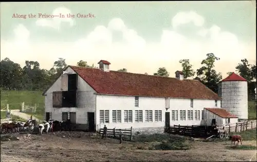 Ak Saint Louis Missouri USA, entlang des Frisco, in den Ozarks