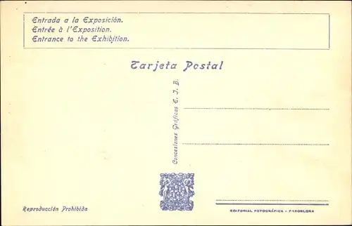 Ak Barcelona Katalonien Spanien, Internationale Ausstellung 1929, Eingang