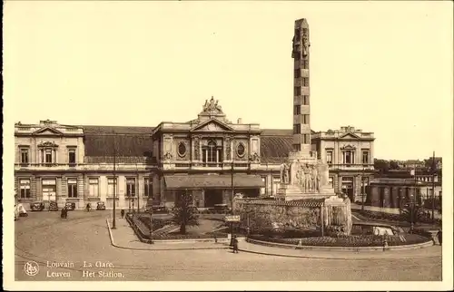 Ak Louvain Leuven Flämisch-Brabant, La Gare
