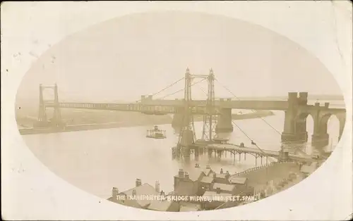 Ak Widnes Cheshire, Die Schwebefähre