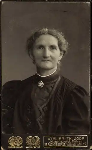 CdV Bydgoszcz Bromberg Westpreußen, Portrait einer Frau
