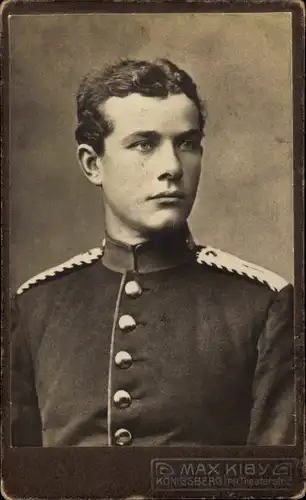 CdV Kaliningrad Königsberg Ostpreußen, Soldat in Uniform, Adel, Portrait