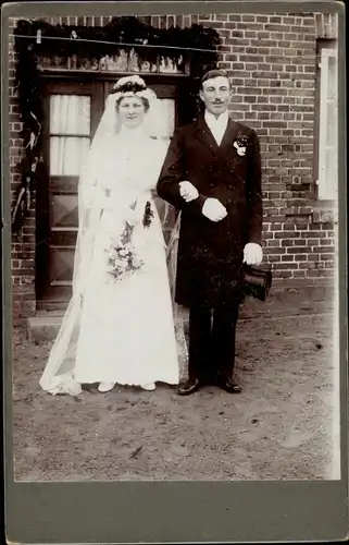 Foto Garstedt, Wilhelm und Helene Schwen, Hochzeit 1914, Portrait