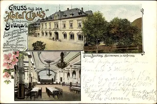 Ak Grüna in Sachsen, Hotel Claus