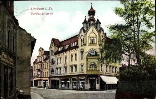 Ak Limbach Oberfrohna in Sachsen, Gartenstraße