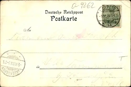 Ak Frankenberg in Sachsen, Erinnerung, Heimatsfest am 7-9. Juli 1900