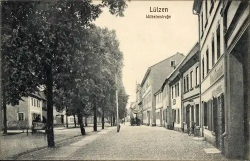 Ak Lützen im Burgenlandkreis, Wilhelmstraße