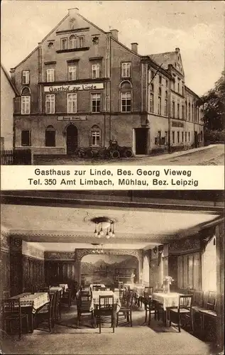 Ak Mühlau in Sachsen, Gasthaus zur Linde