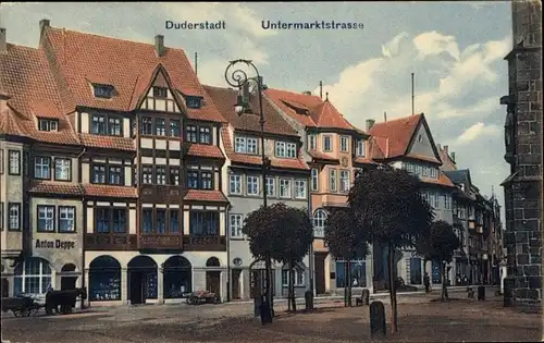 Ak Duderstadt im Eichsfeld, Untermarktstraße