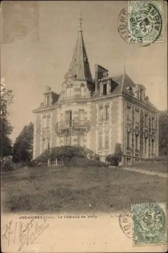 Ak Jouaignes Aisne, Chateau de Virly