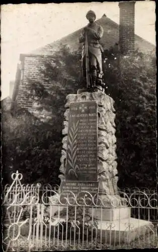 Ak Erlon Aisne, Kriegsdenkmal