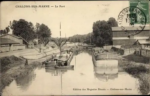 Ak Chalons sur Marne, Le Port