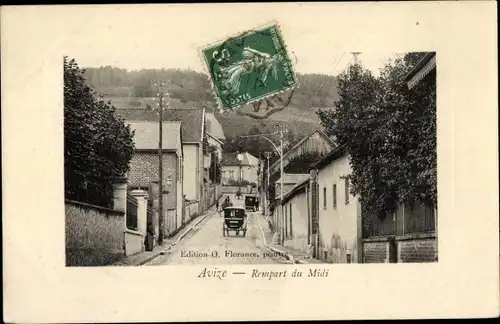 Ak Avize Marne, Rampart du Midi