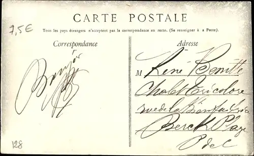 Ak Avize Marne, Das Rathaus, Der Garten