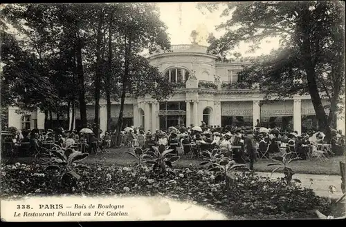 Ak Paris XVI. Passy-Viertel, Bois du Boulogne, The Paillard Restaurant in Pre Catelan