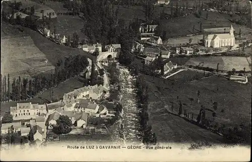 Ak Gèdre Gavarnie Hautes Pyrénées, Gesamtansicht