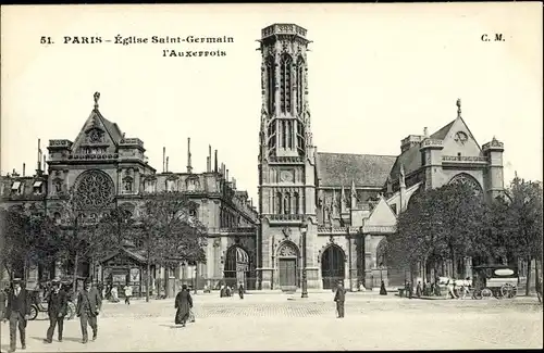 AK Paris I Louvre, Saint Germain l'Auxerrois, Die Kirche