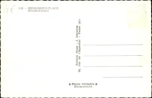 Ak Merlimont Pas de Calais, Strand, Kirche, Dünen, Avenue