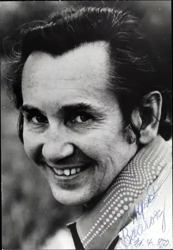 Autogrammkarte Schauspieler Alfred Baarovy, Portrait, Autogramm