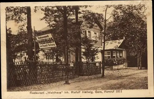 Ak Gera in Thüringen, Restaurant Waldhaus