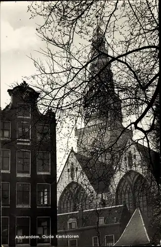 Ak Amsterdam Nordholland Niederlande, Oude Kerkstoren