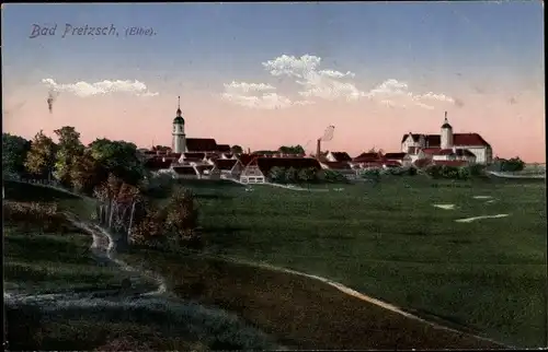 Ak Pretzsch an der Elbe Bad Schmiedeberg, Teilansicht