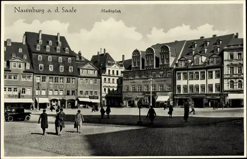 Ak Naumburg an der Saale, Marktplatz