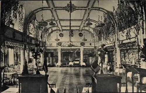 Ak Pirna an der Elbe, Blick ins Schützenhaus