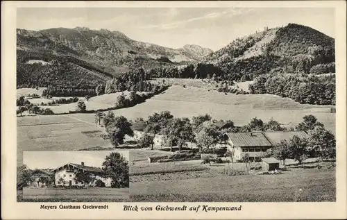 Ak Chiemgauer Alpen, Gschwendt, Kampenwand